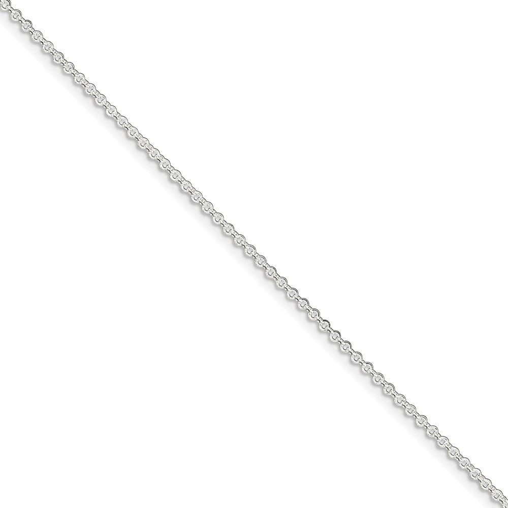 Sterling Silver 1.5mm Rolo Chain Anklet, 9 Inch, Item A8283-09 by The Black Bow Jewelry Co.