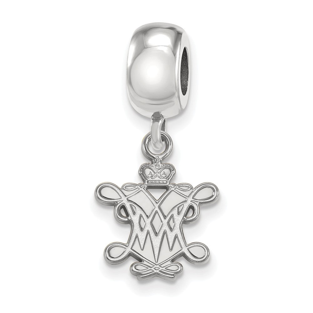Sterling Silver William and Mary Small Dangle Bead Charm, Item B13822 by The Black Bow Jewelry Co.