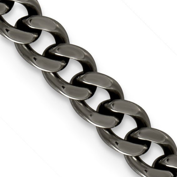 Men's Sterling Silver Solid Curb Chain Necklace | 7.5mm | 24 Inches | REEDS  Jewelers