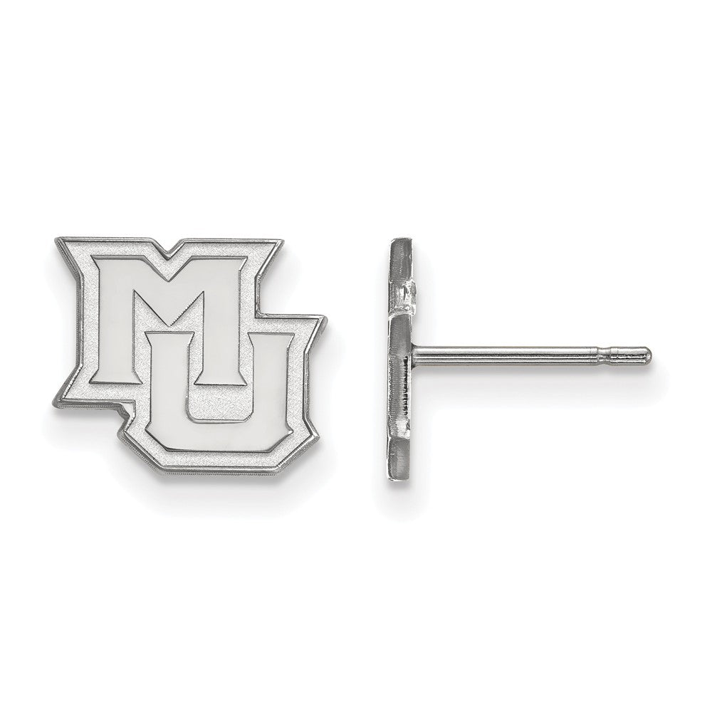 Sterling Silver Marquette University XS (Tiny) Post Earrings, Item E16338 by The Black Bow Jewelry Co.