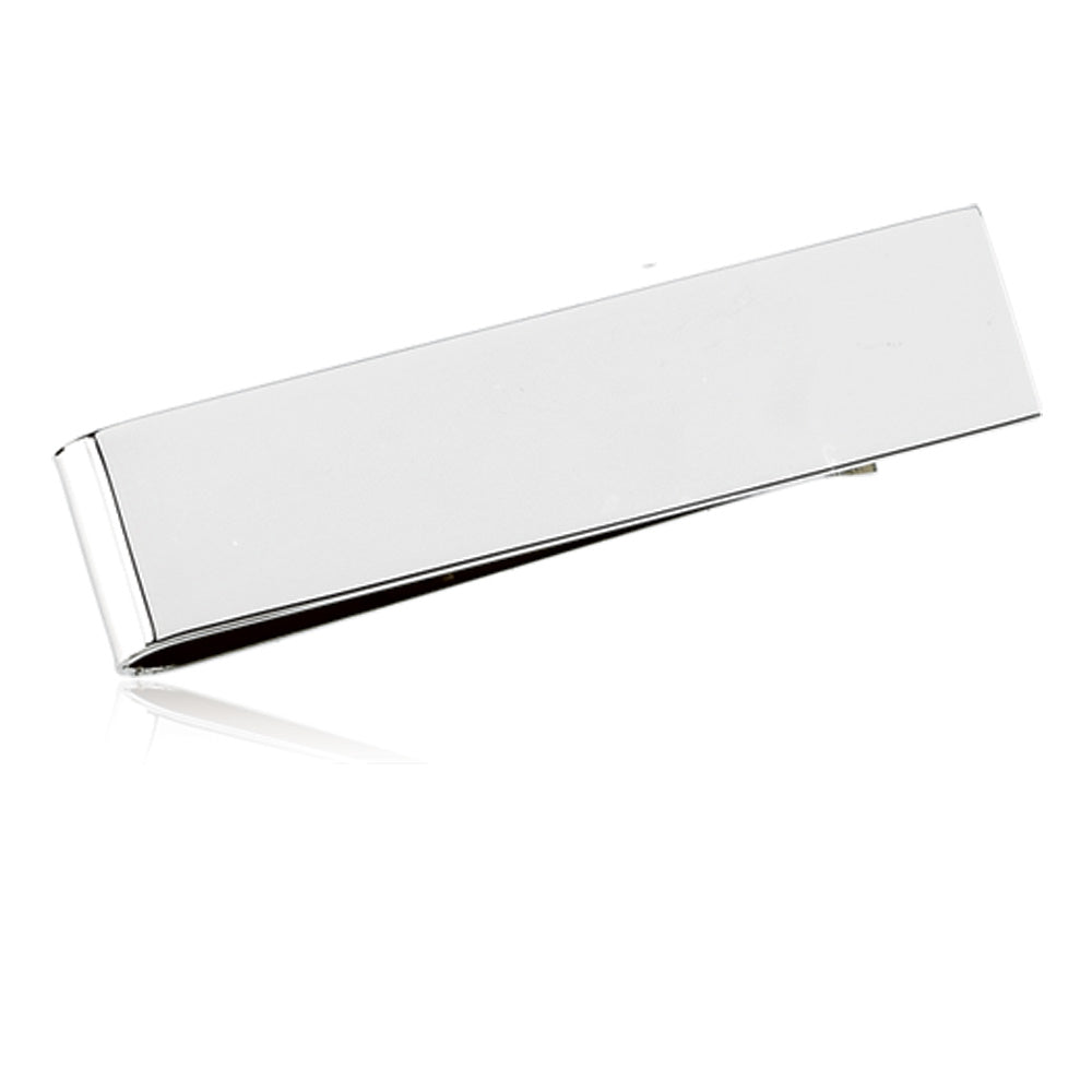 Men&#39;s Sterling Silver Long Money Clip, Item M8021 by The Black Bow Jewelry Co.