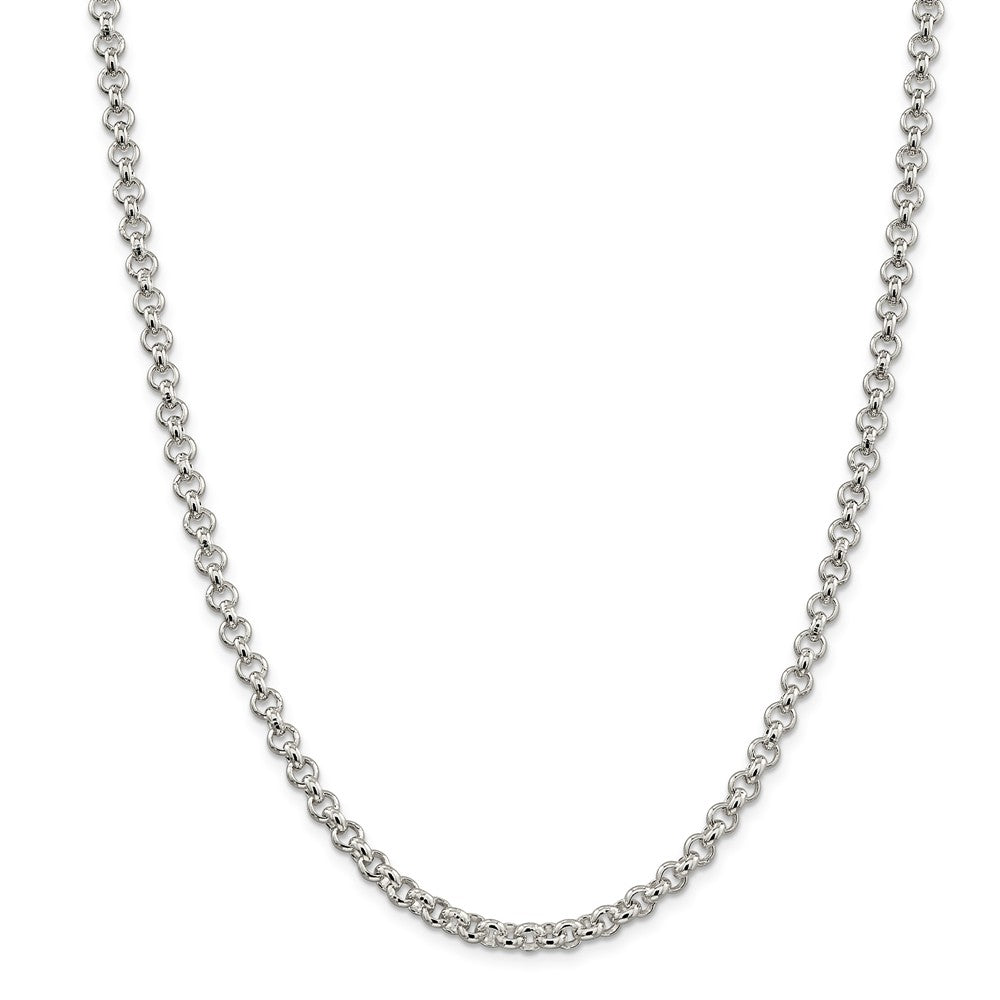 Rolo Chain Necklace in Platinum, 5mm