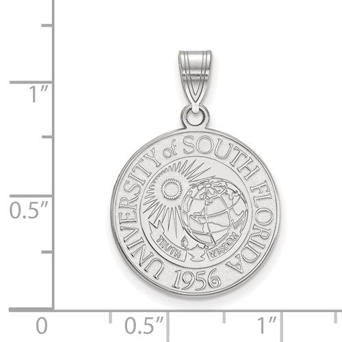 Alternate view of the Sterling Silver South Florida Large Crest Pendant by The Black Bow Jewelry Co.