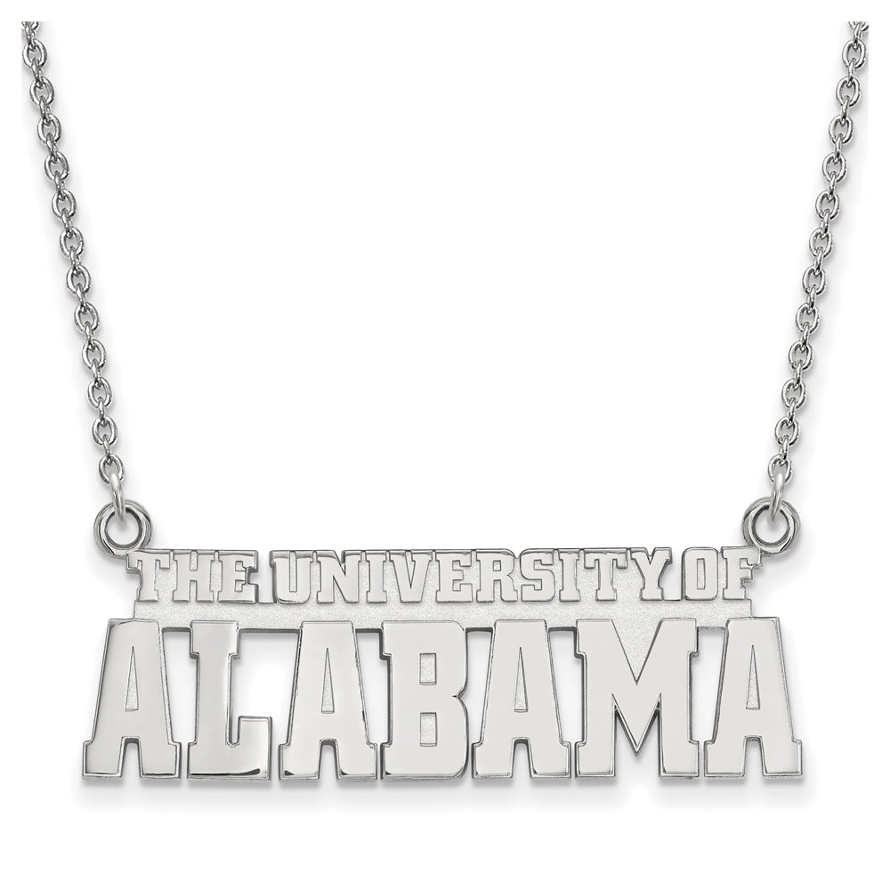Sterling Silver U. of Alabama Small Necklace, Item P21263 by The Black Bow Jewelry Co.